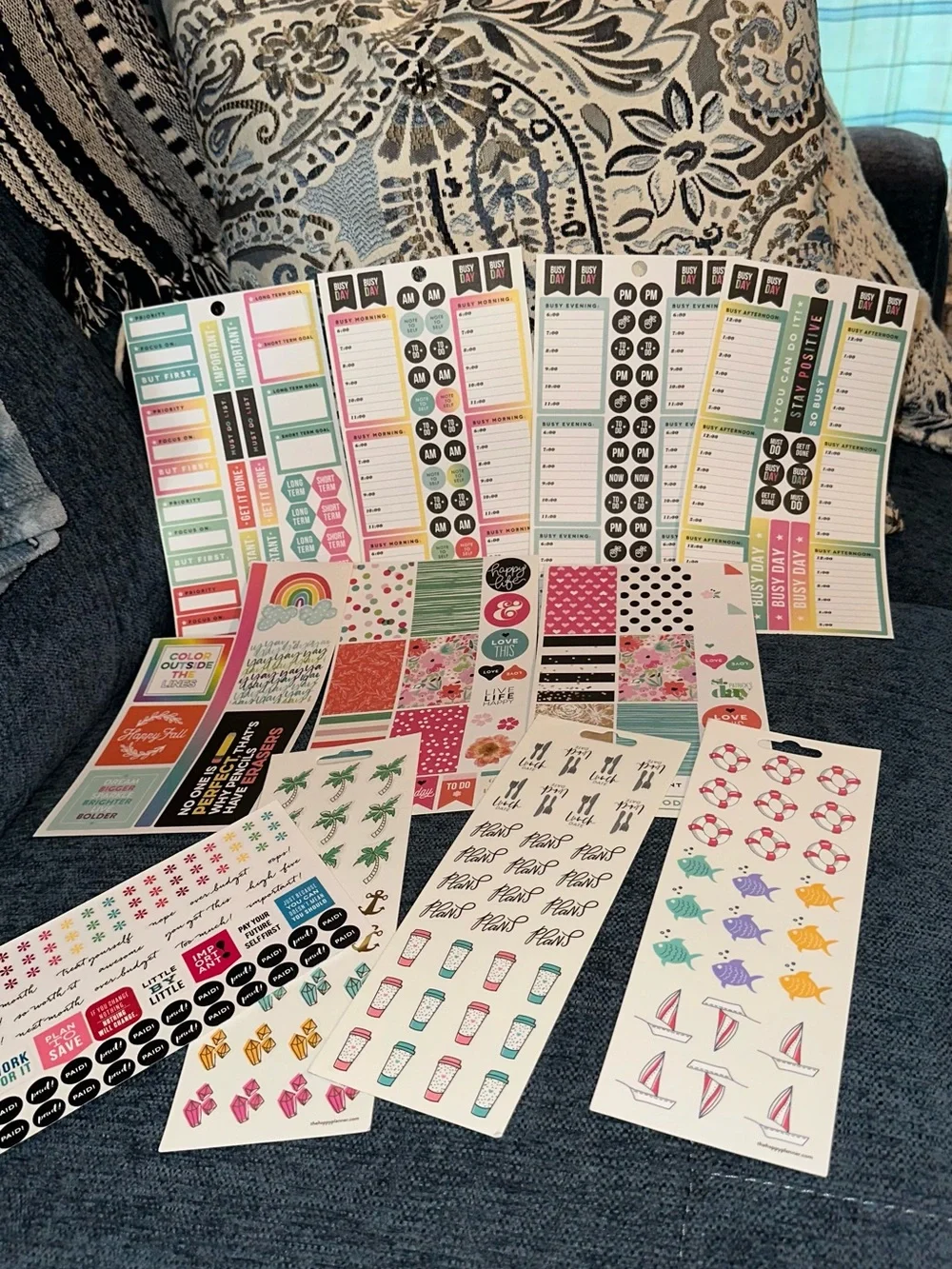 Happy Planner, Erin Condren, Pulsar Eco & Stampedous Loose Sheets Sticker Bundle